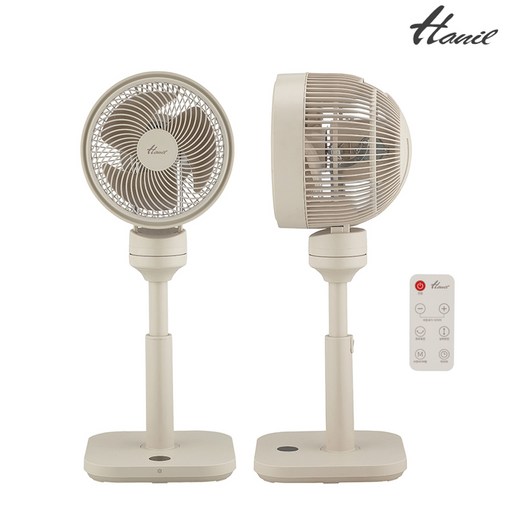 한일 아기바람 스퀘어 에어 서큘레이터 10인치 BLDC모터 저소음 3D회전 12단 리모컨, CF-10R(웜그레이)